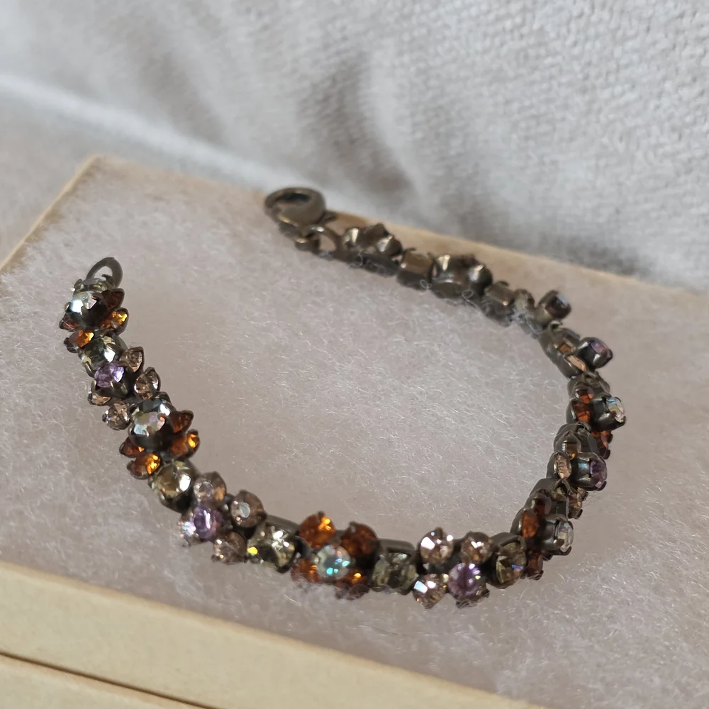 Sorrelli Crystal Cluster Bracelet in Autumn Tones